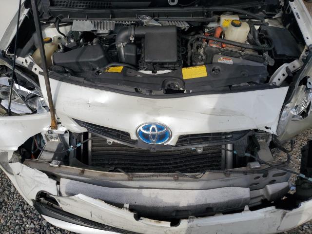 JTDKN3DU8C5427880 - 2012 TOYOTA PRIUS WHITE photo 11