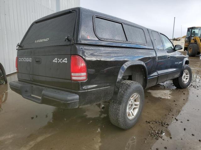 1B7GG22N21S268214 - 2001 DODGE DAKOTA BLACK photo 3