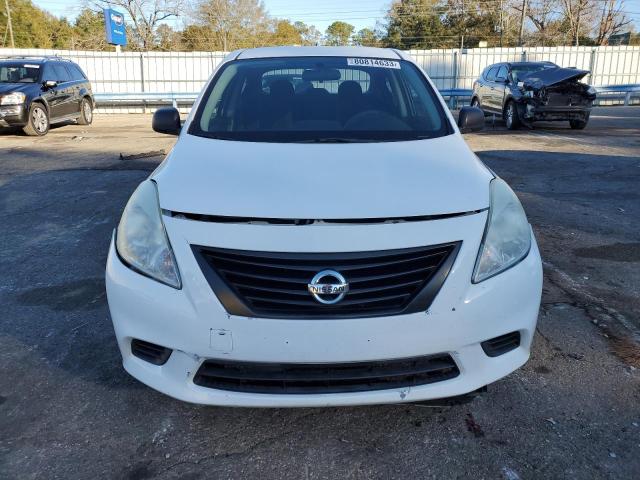 3N1CN7AP1EL815775 - 2014 NISSAN VERSA S WHITE photo 5