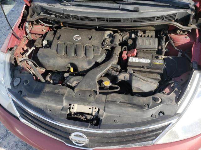 3N1BC1AP7BL367620 - 2011 NISSAN VERSA S RED photo 11