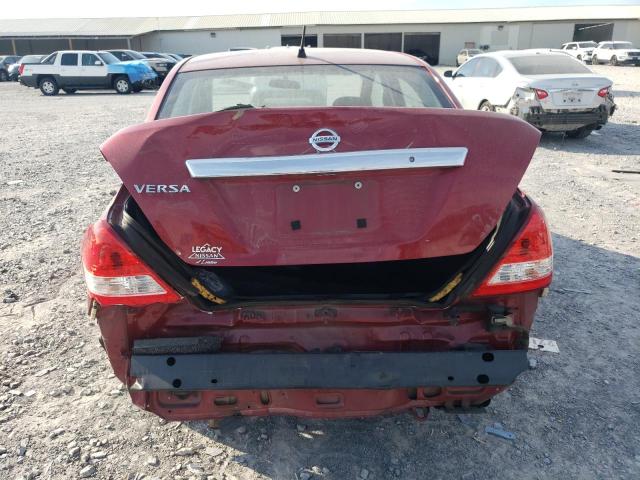 3N1BC1AP7BL367620 - 2011 NISSAN VERSA S RED photo 6