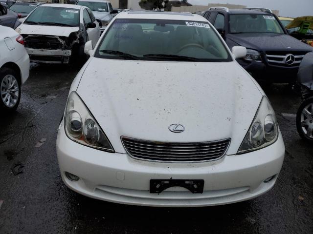 JTHBA30G865162926 - 2006 LEXUS ES 330 WHITE photo 5