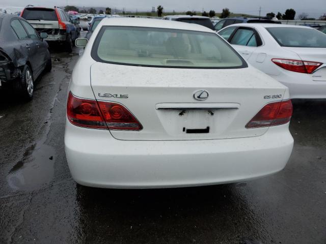 JTHBA30G865162926 - 2006 LEXUS ES 330 WHITE photo 6