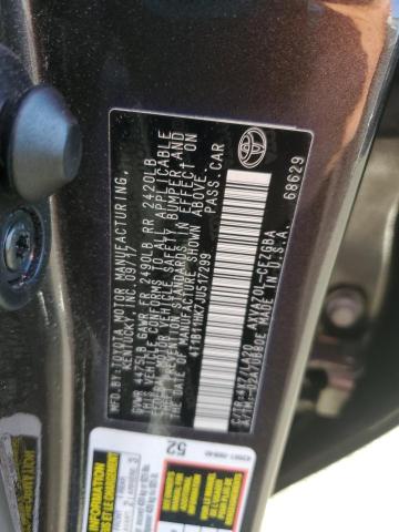 4T1B11HK7JU517299 - 2018 TOYOTA CAMRY L CHARCOAL photo 12