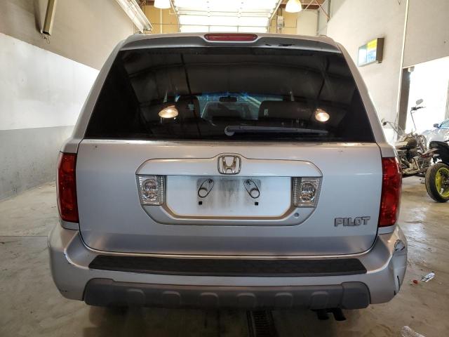 2HKYF18404H568076 - 2004 HONDA PILOT EX SILVER photo 6