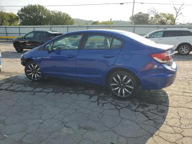 19XFB2F97EE050706 - 2014 HONDA CIVIC EXL BLUE photo 2