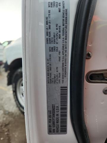 1C6RR7FTXMS556227 - 2021 RAM 1500 CLASS TRADESMAN WHITE photo 12