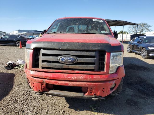 1FTEX1E82AFA51567 - 2010 FORD F150 SUPER CAB RED photo 5