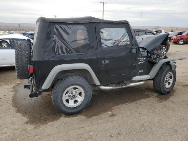 1J4FA49S31P341303 - 2001 JEEP WRANGLER / SPORT BLACK photo 3