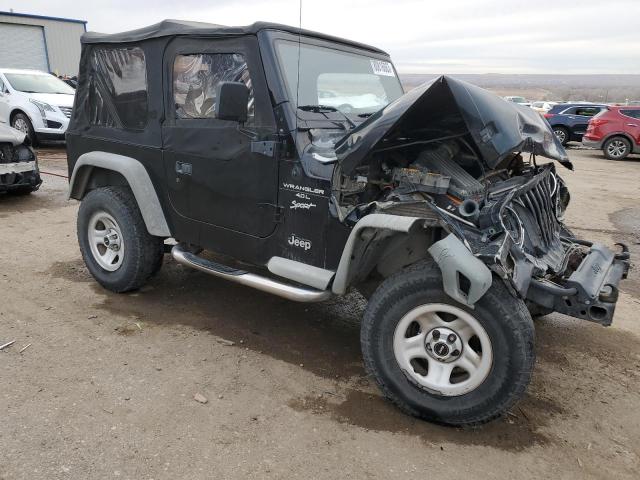 1J4FA49S31P341303 - 2001 JEEP WRANGLER / SPORT BLACK photo 4