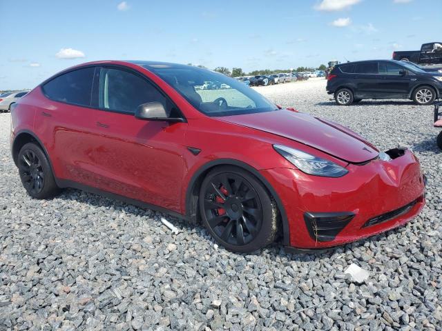 5YJYGDEE5MF180027 - 2021 TESLA MODEL Y 红色 照片 4