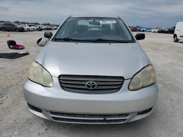 JTDBR32E632006242 - 2003 TOYOTA COROLLA CE SILVER photo 5