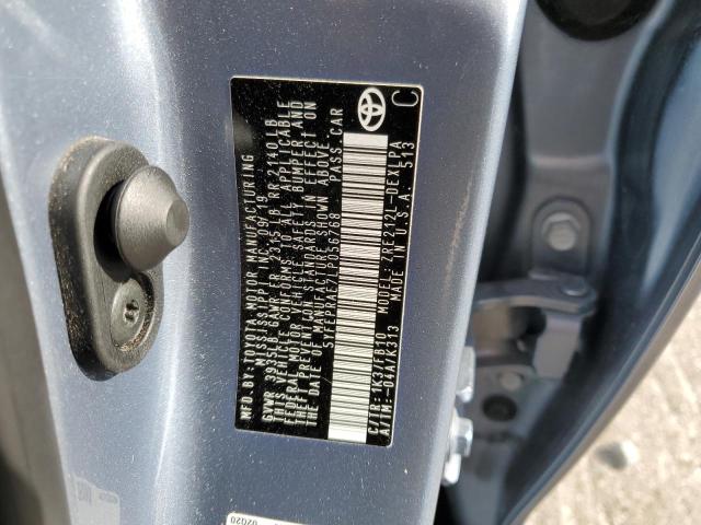 5YFEPRAE7LP056768 - 2020 TOYOTA COROLLA LE SILVER photo 13