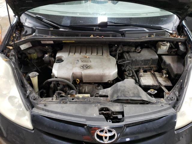 5TDZK22C49S265258 - 2009 TOYOTA SIENNA XLE BLACK photo 11