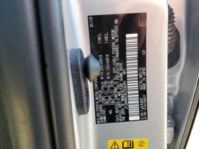 JTJBARBZ3K2208495 - 2019 LEXUS NX 300 BASE Silber Foto 12