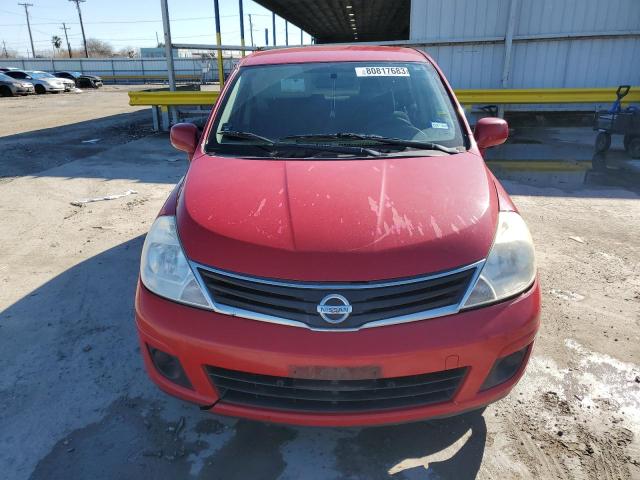 3N1BC1CPXCK274059 - 2012 NISSAN VERSA S RED photo 5