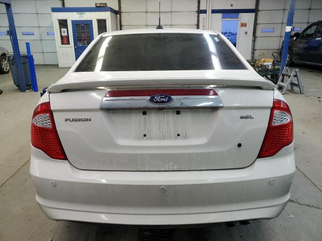 3FAHP0JA8CR440192 - 2012 FORD FUSION SEL WHITE photo 6