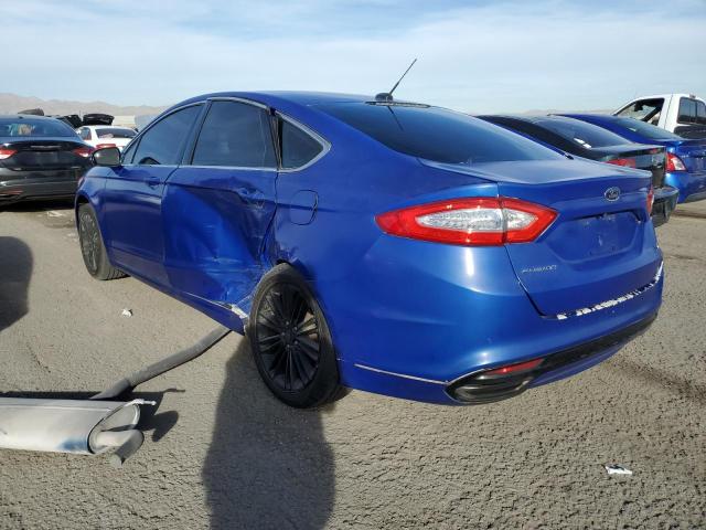 3FA6P0H98ER194508 - 2014 FORD FUSION SE BLUE photo 2