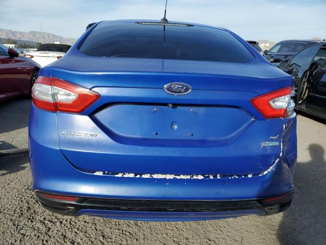 3FA6P0H98ER194508 - 2014 FORD FUSION SE BLUE photo 6