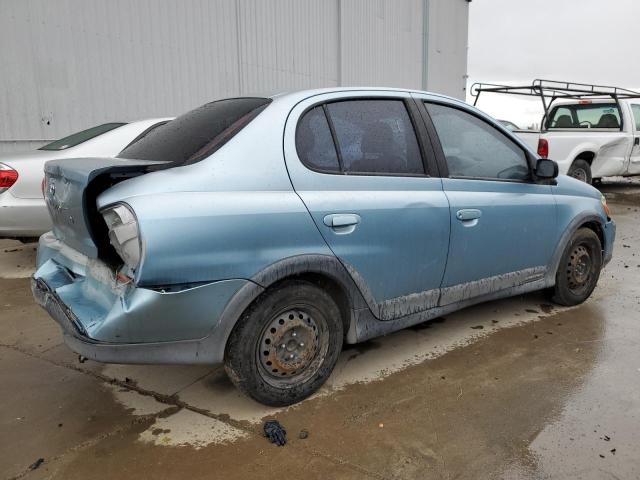 JTDBT123410134668 - 2001 TOYOTA ECHO BLUE photo 3