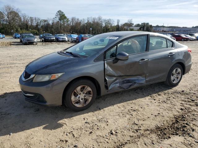 19XFB2F57DE035392 - 2013 HONDA CIVIC LX GRAY photo 1