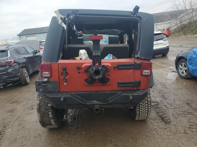 1J4FA24109L763227 - 2009 JEEP WRANGLER X ORANGE photo 6