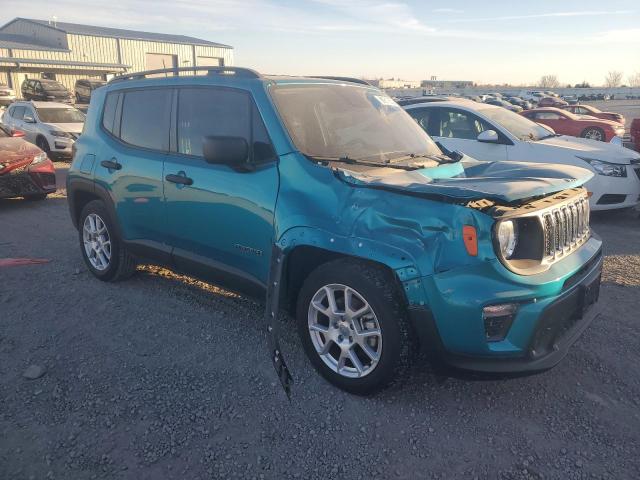 ZACNJCABXMPM76791 - 2021 JEEP RENEGADE SPORT TEAL photo 4