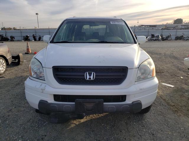 2HKYF18524H601054 - 2004 HONDA PILOT EXL WHITE photo 5