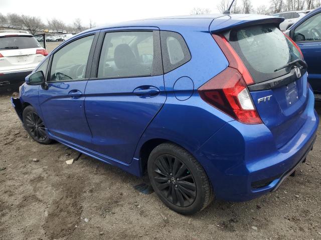 3HGGK5H67KM723358 - 2019 HONDA FIT SPORT BLUE photo 2