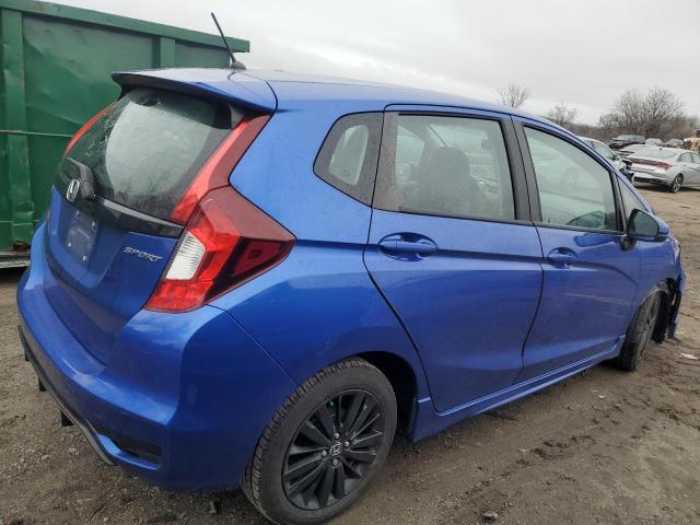 3HGGK5H67KM723358 - 2019 HONDA FIT SPORT BLUE photo 3