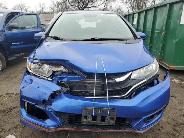 3HGGK5H67KM723358 - 2019 HONDA FIT SPORT BLUE photo 5