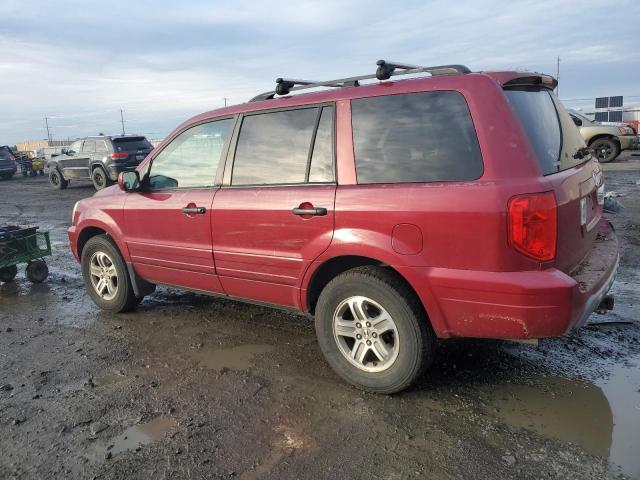 2HKYF18585H536714 - 2005 HONDA PILOT EXL RED photo 2