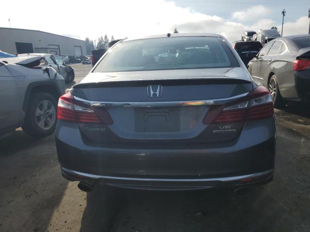 1HGCR3F98HA030753 - 2017 HONDA ACCORD TOURING GRAY photo 6