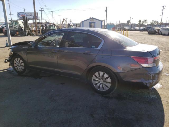 1HGCP2F38BA136994 - 2011 HONDA ACCORD LX GRAY photo 2