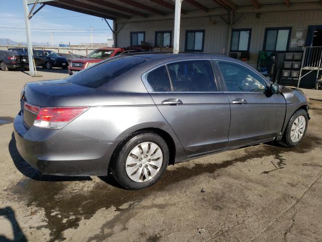 1HGCP2F38BA136994 - 2011 HONDA ACCORD LX GRAY photo 3