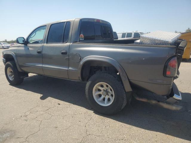 1B7HG48N02S633708 - 2002 DODGE DAKOTA QUAD SLT GRAY photo 2