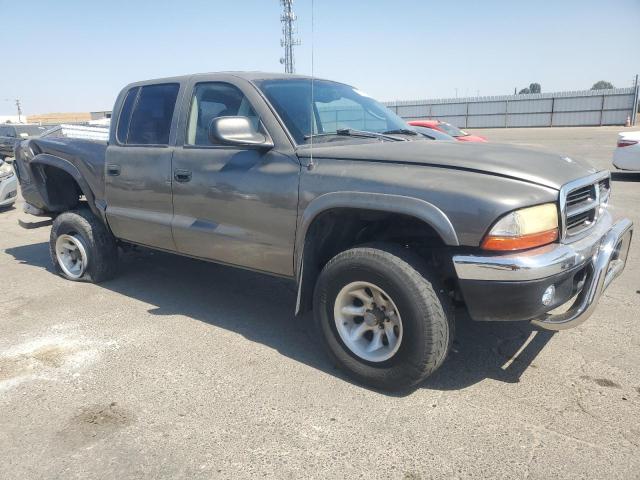 1B7HG48N02S633708 - 2002 DODGE DAKOTA QUAD SLT GRAY photo 4