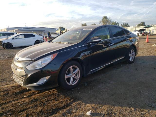 KMHEC4A47FA133181 - 2015 HYUNDAI SONATA HYBRID BLACK photo 1