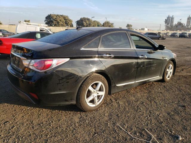 KMHEC4A47FA133181 - 2015 HYUNDAI SONATA HYBRID BLACK photo 3