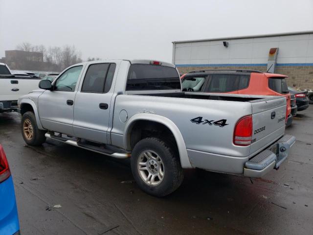 1D7HG38NX3S369494 - 2003 DODGE DAKOTA QUAD SPORT SILVER photo 2