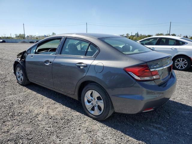 2HGFB2E41DH018568 - 2013 HONDA CIVIC LX CHARCOAL photo 2