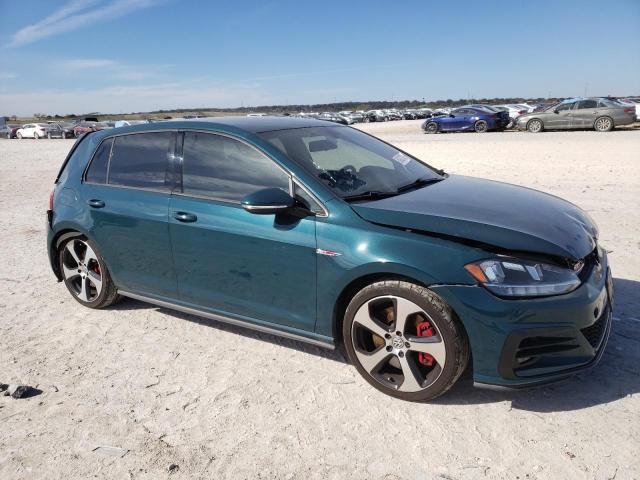 3VW5T7AU4KM014665 - 2019 VOLKSWAGEN GTI S GREEN photo 4