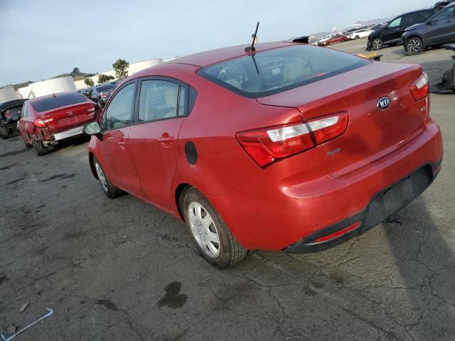 KNADM4A3XE6336066 - 2014 KIA RIO LX RED photo 2