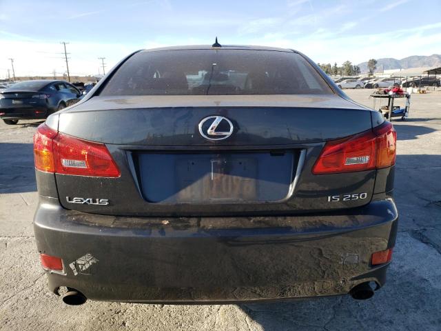 JTHBK262675028162 - 2007 LEXUS IS 250 CHARCOAL photo 6