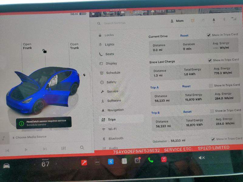 7SAYGDEF6NF536532 - 2022 TESLA MODEL Y თეთრი ფოტო 9