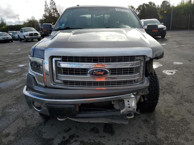 1FTFW1ET5EKD26289 - 2014 FORD F150 SUPERCREW GRAY photo 5