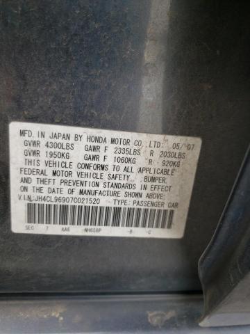 JH4CL96907C021520 - 2007 ACURA TSX BLUE photo 13