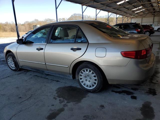 1HGCM56125A128922 - 2005 HONDA ACCORD DX BEIGE photo 2