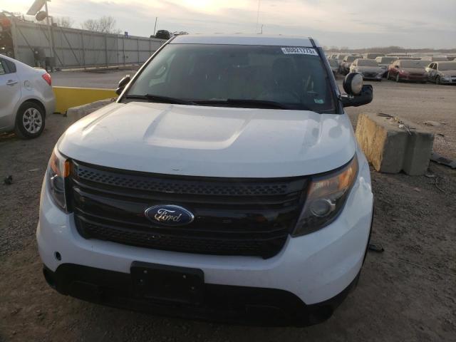 1FM5K8AR5EGB85667 - 2014 FORD EXPLORER POLICE INTERCEPTOR WHITE photo 5