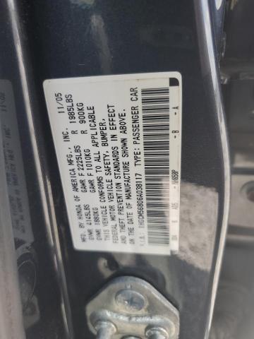 1HGCM56806A038117 - 2006 HONDA ACCORD EX 蓝色 照片 12